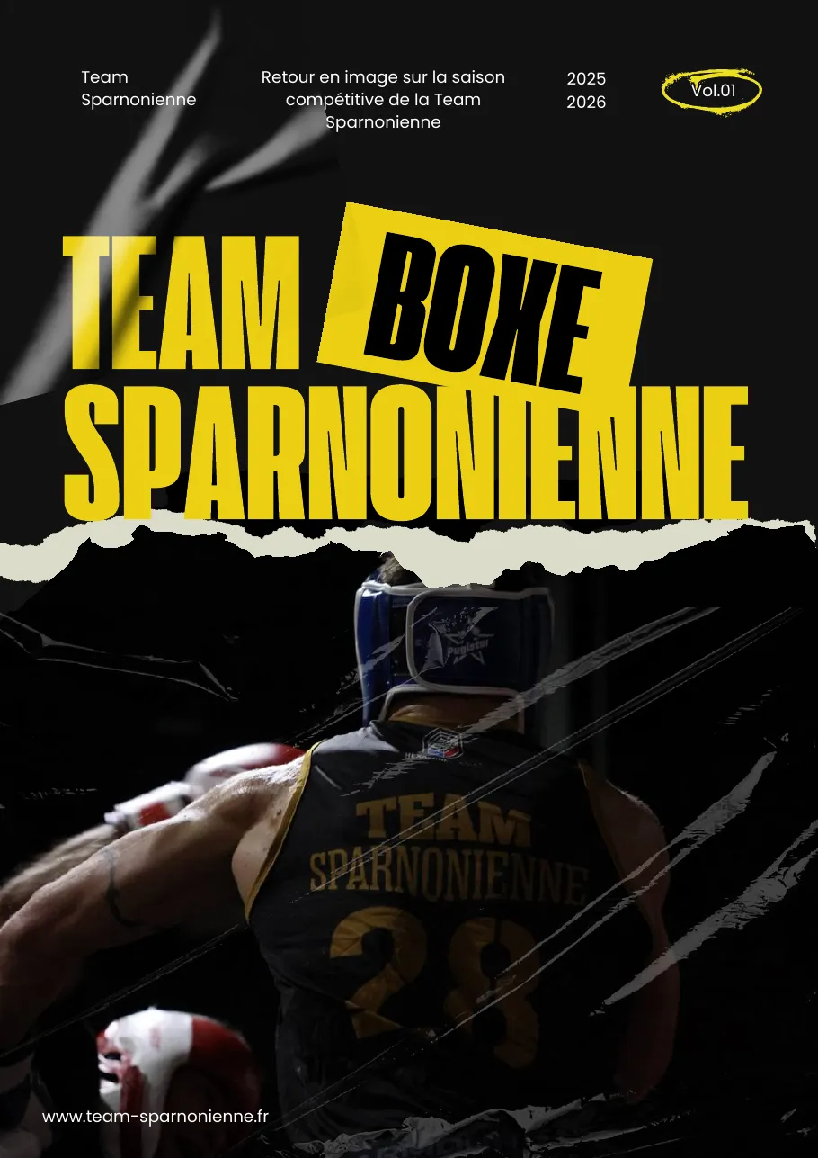 Couverture du magazine Team Boxe Sparnonienne 2025 - 2026